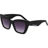 Image de Lunettes de soleil pour femmes Karl Lagerfeld KL6158S, couleur noire, dimensions 54/18/145