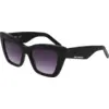 Image de Karl Lagerfeld Femme Karl Lagerfeld KL6158S 001 Lunettes de soleil Acétate Noir Cat Eye Normale Normale
