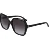 Image de Calvin Klein Femme Calvin Klein CK20541S 001 Lunettes de soleil Acétate Noir Gris Carré Normale Normale
