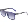 Image de Calvin Klein Homme Calvin Klein CKJ21624S 400 Lunettes de soleil Injecté Bleu Bleu Carré Normale Photochromatique