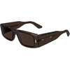 Image de Lunettes de soleil pour femmes Calvin Klein CK23537S, modèle rectangulaire, catégorie S3