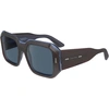 Image de Lunettes de soleil Calvin Klein CK23536S, couleur marron, pour femmes, modèle cat eye