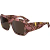 Image de Lunettes de soleil Calvin Klein CK23536S 663, modèle Havana, pour femmes, forme cat-eye