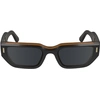 Image de Lunettes de soleil uni Calvin Klein modèle CK24500S, couleur noire/gris anthracite, taille unique