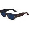 Image de Lunettes de soleil Calvin Klein CK24500S 227 pour femmes, modèle rectangulaire, filtre de catégorie S3