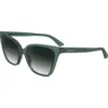 Image de Calvin Klein Femme Calvin Klein CK24507S 338 Lunettes de soleil Bio-inject Fumée Cat Eye Normale Ombré