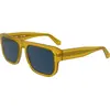 Image de Calvin Klein Homme Calvin Klein CKJ24607S 275 Lunettes de soleil Acétate Marron Bleu Carré Normale