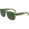 Image de Calvin Klein Homme Calvin Klein CKJ24607S 305 Lunettes de soleil Acétate Vert Vert Carré Normale