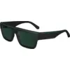 Image de Calvin Klein Homme Calvin Klein CKJ24603S 002 Lunettes de soleil Bio-inject Noir Vert Carré Normale