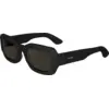 Image de Calvin Klein Unisex Calvin Klein CK24511S 001 Lunettes de soleil Bio -cicide Noir Gris Carré Normale