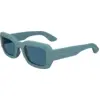 Image de Calvin Klein Unisex Calvin Klein CK24511S 413 Lunettes de soleil Bio -cicide Bleu clair Bleu Carré Normale