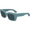 Image de Calvin Klein Femme Calvin Klein CK24512S 413 Lunettes de soleil Bio -cicide Bleu clair Bleu Papillon Normale