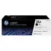 Image de Toner laser HP 36A (CB436AD) Pack double 2 cartouches 4000 pages chacune Noir - Neuf