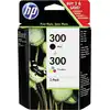 Image de HP 300 pack de 2 cartouches d'encre noir/trois couleurs authentiques