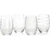 Image de Mikasa - Verres à cocktail, 290 ml, set de 4 pièces, 18/8 inox, argent, 4 pièces.