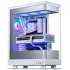 Image de Support vertical PCIe Gen 5 Phanteks pour carte graphique, avec éclairage RGB, câble d'extension de 220 mm, couleur blanche
