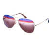 Image de Salvatore Ferragamo SF172S Lunettes de soleil aviateur en métal pour femme