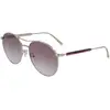 Image de LONGCHAMP Femme LONGCHAMP LO133S 43027 722 Lunettes de soleil Métal Or Gris Pilote Normale Ombré