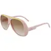 Image de LONGCHAMP Femme LONGCHAMP LO664S 43468 601 Lunettes de soleil Plastique Rose Marron Pilote Normale Ombré