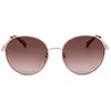 Image de Longchamp LO157SA Or rose 58/18/140 Lunettes de soleil pour femmes