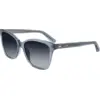 Image de Calvin Klein Femme Calvin Klein CK21529S 435 Lunettes de soleil Acétate Bleu Gris Carré Photochromatique Photochromatique