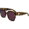 Image de LONGCHAMP Femme LONGCHAMP LO717S 255 Lunettes de soleil Acétate Havane Marron Carré Normale Photochromatique