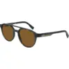 Image de Lacoste Homme Lacoste L6008S 035 Lunettes de soleil Bio-inject Gris Marron Ronde Normale Normale