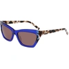 Image de DKNY DK547S 425 COBALT/BONE TORTOISE 55/16/135 FEMALE Lunettes de soleil