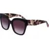 Image de LONGCHAMP Femme LONGCHAMP LO717S 242 Lunettes de soleil Acétate Havane Gris Carré Normale Photochromatique