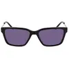 Image de DKNY, monture de lunettes, taille 57 mm, couleur noire. Dimensions : Largeur : 57 mm Pont : 19 mm Mesure horizontale : [Information manquante]