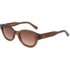 Image de LACOSTE L6024S 210 BROWN 52/22/145 FEMALE Lunettes de soleil