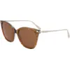 Image de LONGCHAMP Femme LONGCHAMP LO757S 211 Lunettes de soleil Acétate Marron Carré Normale Normale