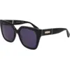 Image de LONGCHAMP Femme LONGCHAMP LO754SL 001 Lunettes de soleil Acétate Noir Papillon Normale Normale