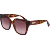 Image de LONGCHAMP Femme LONGCHAMP LO754SL 242 Lunettes de soleil Acétate Havane Papillon Normale Normale