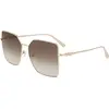 Image de LONGCHAMP LO173S 708 GOLD/GRADIENT KHAKI 57/15/145 FEMALE Lunettes de soleil