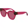 Image de LONGCHAMP Femme LONGCHAMP LO750S 654 Lunettes de soleil Acétate Violet Ronde Normale Normale