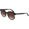 Image de LONGCHAMP Femme LONGCHAMP LO752S 001 Lunettes de soleil Acétate Noir Ronde Normale Normale