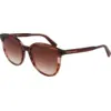 Image de LONGCHAMP Femme LONGCHAMP LO752S 606 Lunettes de soleil Acétate Rouge Ronde Normale Normale