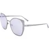 Image de Lunettes de soleil pour femme Longchamp LO175S Silver 56/18/140