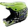 Image de Casque Troy Lee Designs D4 Polyacrylite MIPS, Fifty-50, navy/ glo yellow, L | 58-59cm