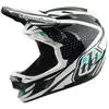 Image de Casque intégral Troy Lee Designs D4 Polyacrylite Mips, couleur gris anthracite et blanc, taille XL (60-61 cm), référence 174047005