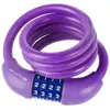 Image de Combinaison serrure à spirale-chiffre silicone 1000 x 12 mm violet
