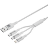Image de Kodak 30425835 câble USB 1 m USB A USB C/Micro-USB B/Lightning Blanc - Neuf