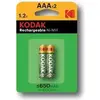 Image de Kodak - Blister De Pile Rechargeable Hr03 Aaa 650Mah*2