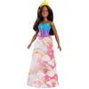 Image de Mattel Barbie Poupée princesse Dreamtopia, avec couronne jaune