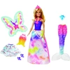 Image de Barbie Dreamtopia Royaume Arc-en-Ciel 3-en-1 Poupée Fantaisie Set Cadeau