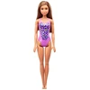 Image de Barbie FJD98 - Poupée Beach (violette) - Poupée mannequin en maillot de bain violet