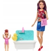 Image de Barbie "Skipper Babysitters Inc." poupées et set de jeu de bain