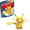Image de Mega Pokémon Figurine Action Pikachu 12 cm, Jeu De Briques De Construction pour Enfants Et Adultes, Modèle Pokémon À Collectionner avec 211 Pièces, Jouet pour Enfant de 7 Ans et Plus,GMD31