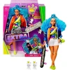 Image de Poupée Barbie Extra avec cheveux bleus et skateboard, animal de compagnie inclus